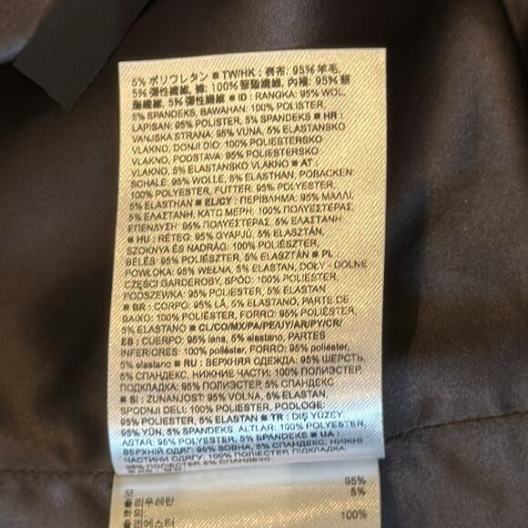 Banana Republic Women's Chiffon Fringe Blazer Black Size 16 - Picture 9 of 10